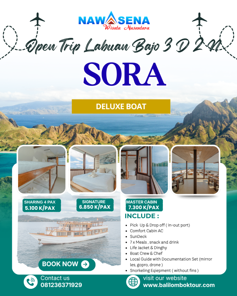 open-trip-kapal-sora-deluxe-phinisi-labuan-bajo