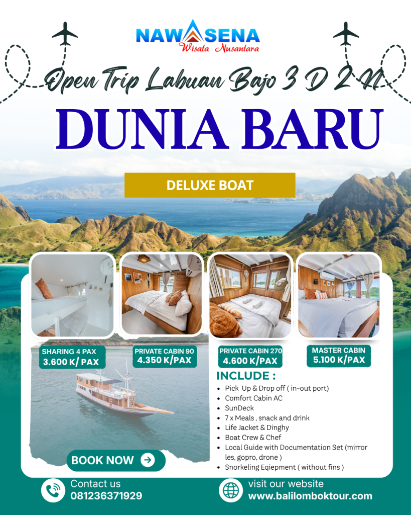 Open-trip-kapal-dunia-baru-deluxe-phinisi-labuan-bajo